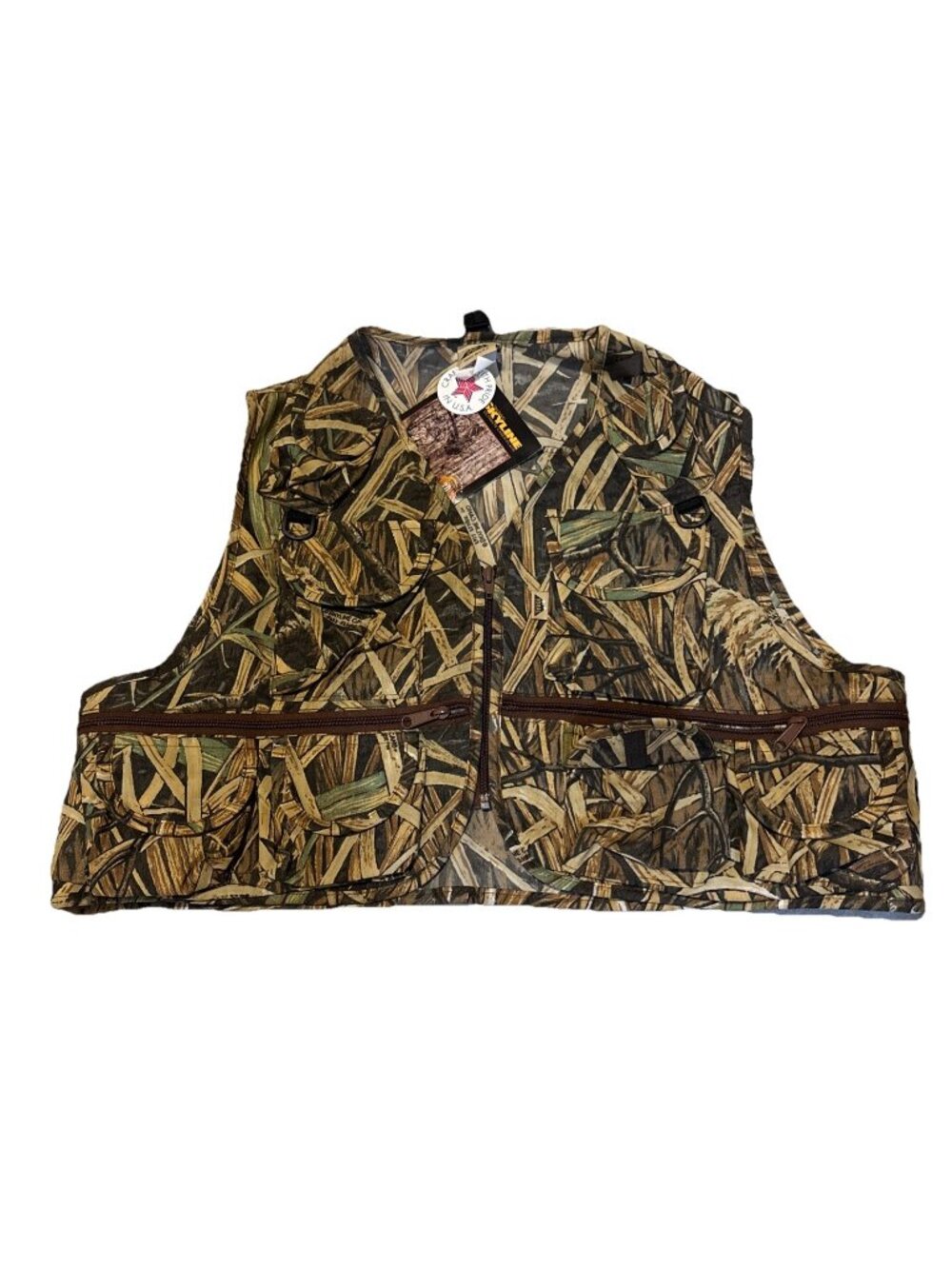 NEW Ideal Skyline Camo Fall Flight Fly Fishing Vest 1937 Size XL